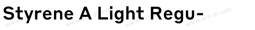 Styrene A Light Regu字体转换